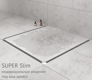 Душевой лоток Berges Super Slim 091077 40см хром глянец